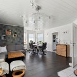 Wohnzimmer mit Kaminofen