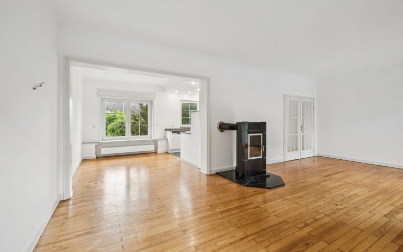Wohnzimmer mit Kaminofen